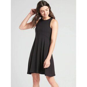 Athleta Women's Dress Sleeveless Fit & Flare Empire Waist Mini Santorini Thera B
